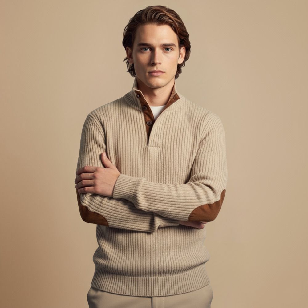 Heren Corduroy Trui | Geribde Stijl met Vintage Uitstraling