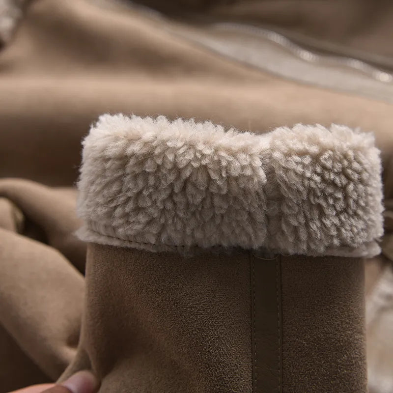 LOUISE | Stijlvolle Suède Jas – Warm & Trendy