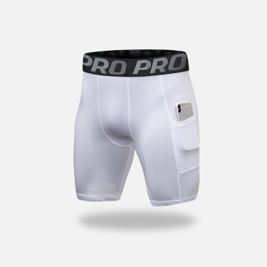 Heren Hardlooptights met Compressie en Zak