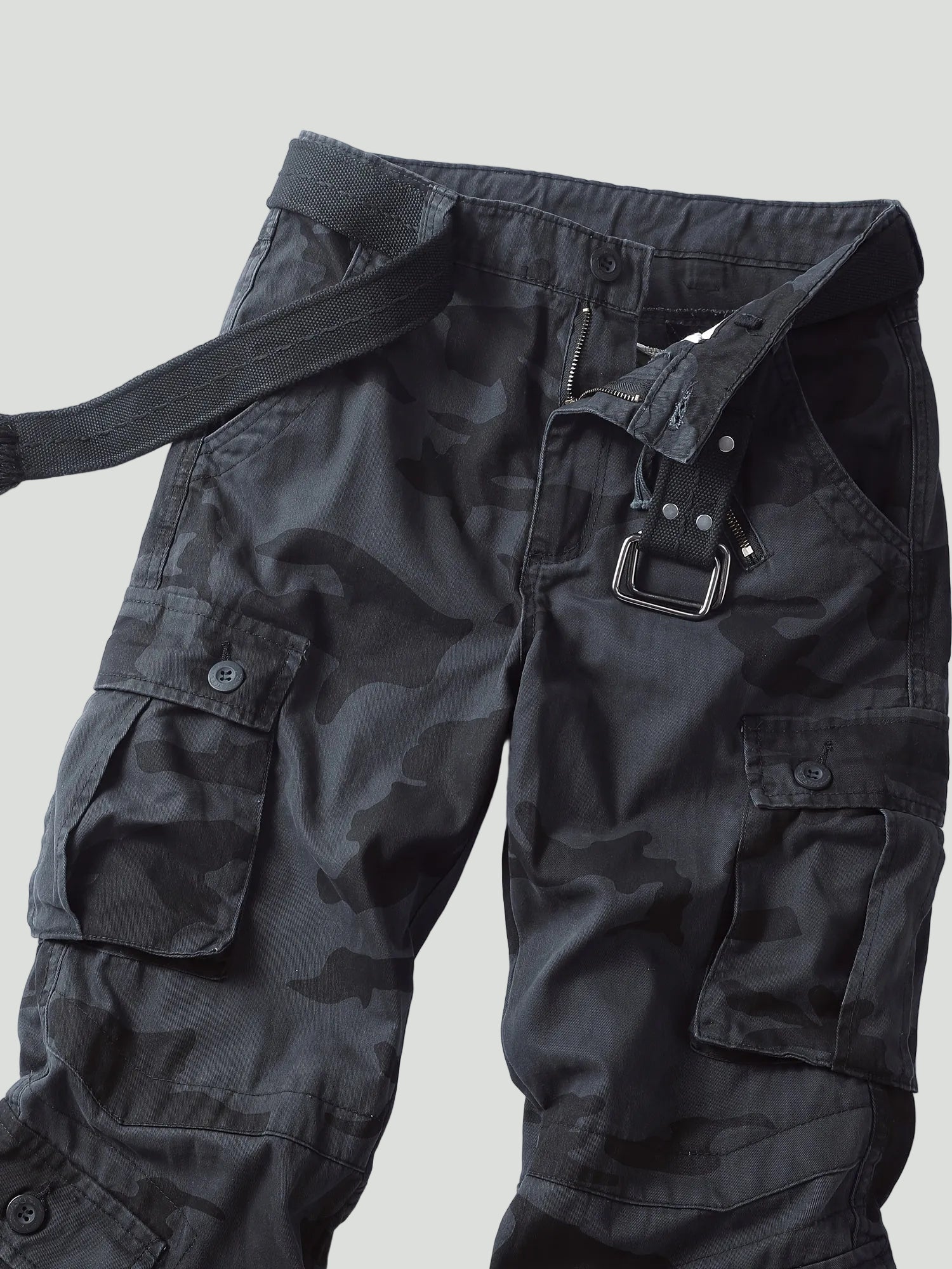 Lange Cargo Broek voor Heren met Multi-Pocket Ontwerp