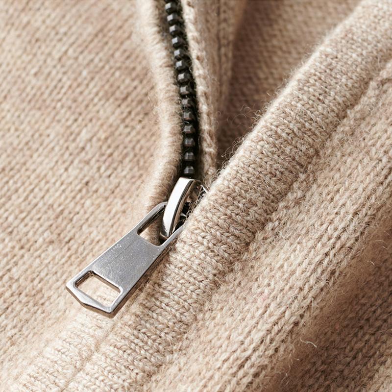 Heren Pullover met Halve Rits | Warme Stijlvolle Trui met Lange Mouwen