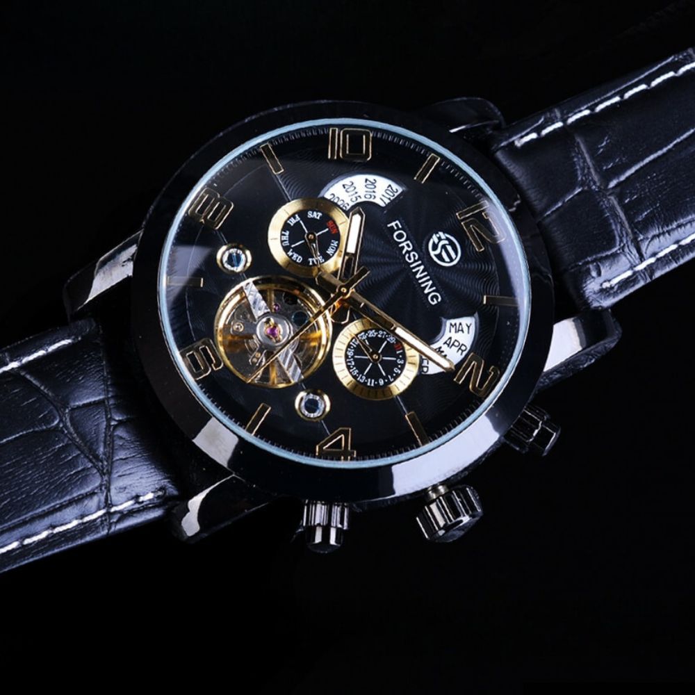 Mode Outlet | Luxe Automatisch Horloge met Tourbillon – Stijl & Precisie