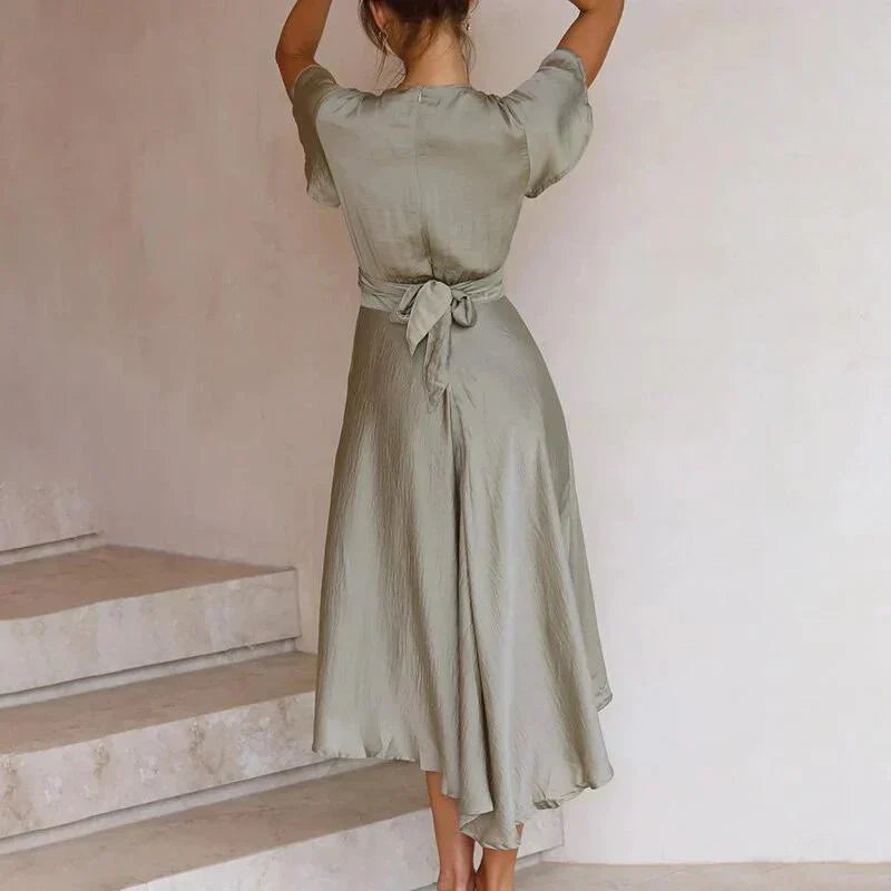 Romy | Vintage Maxi Jurk met Flowy Silhouet – Elegant, Vrouwelijk & Tijdloos
