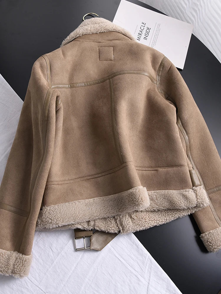 LOUISE | Stijlvolle Suède Jas – Warm & Trendy