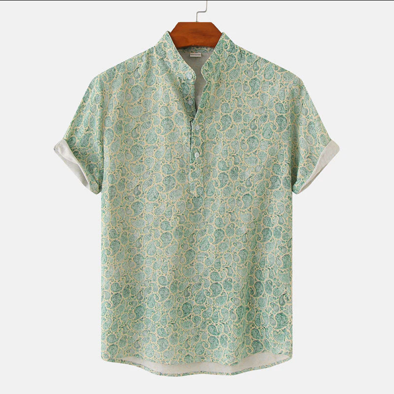 Stijlvol Heren Overhemd met Bloemenprint – Voor een Verfijnde Zomerlook