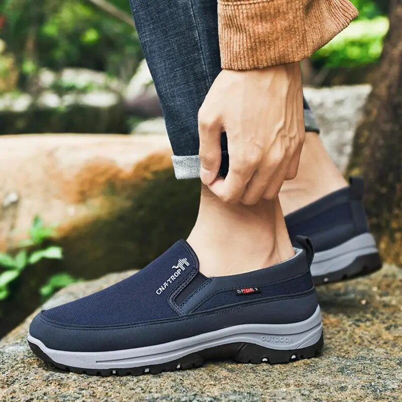 Herenschoenen met slip-on instap en voetondersteuning