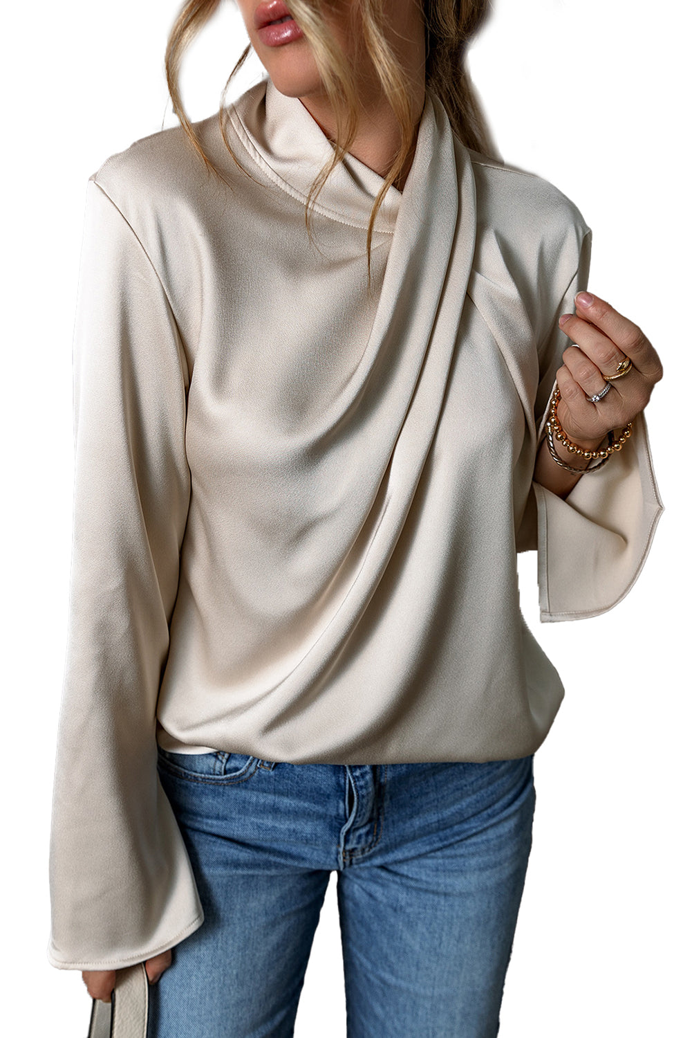 Isabelle | Luxe Satijnen Blouse – Elegant & Verfijnd