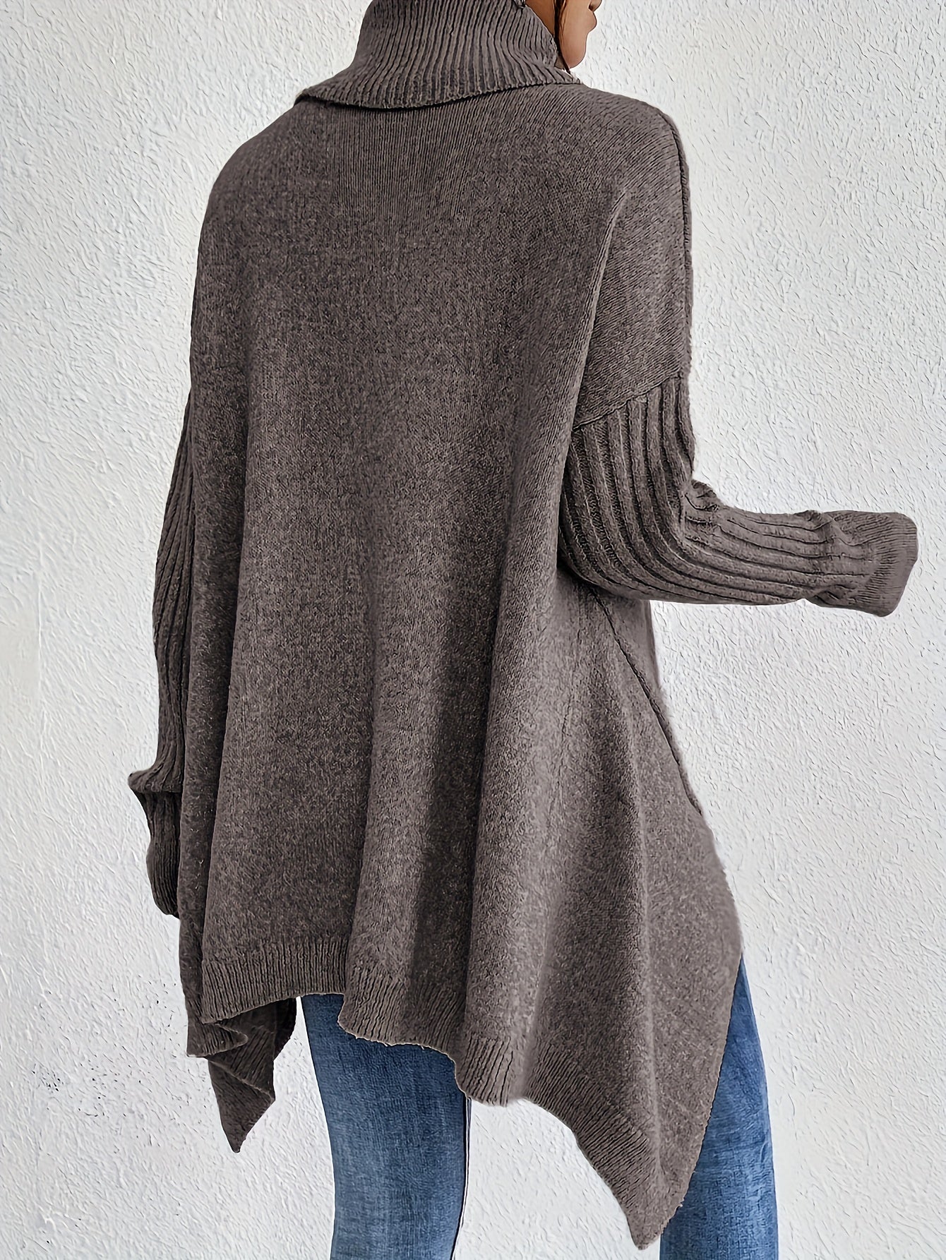 Dames coltrui | Oversized model met hoge kraag en moderne pasvorm