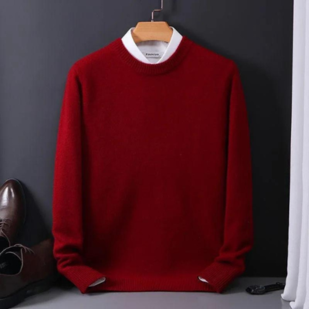 Heren Trui – Knit Ontwerp Met Ronde Hals