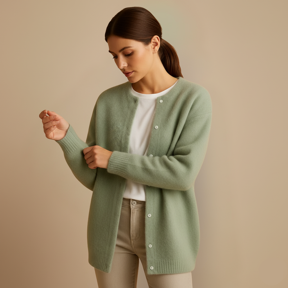 Dames Cardigan | Lichtgewicht Gebreid Vest met Zacht Comfort