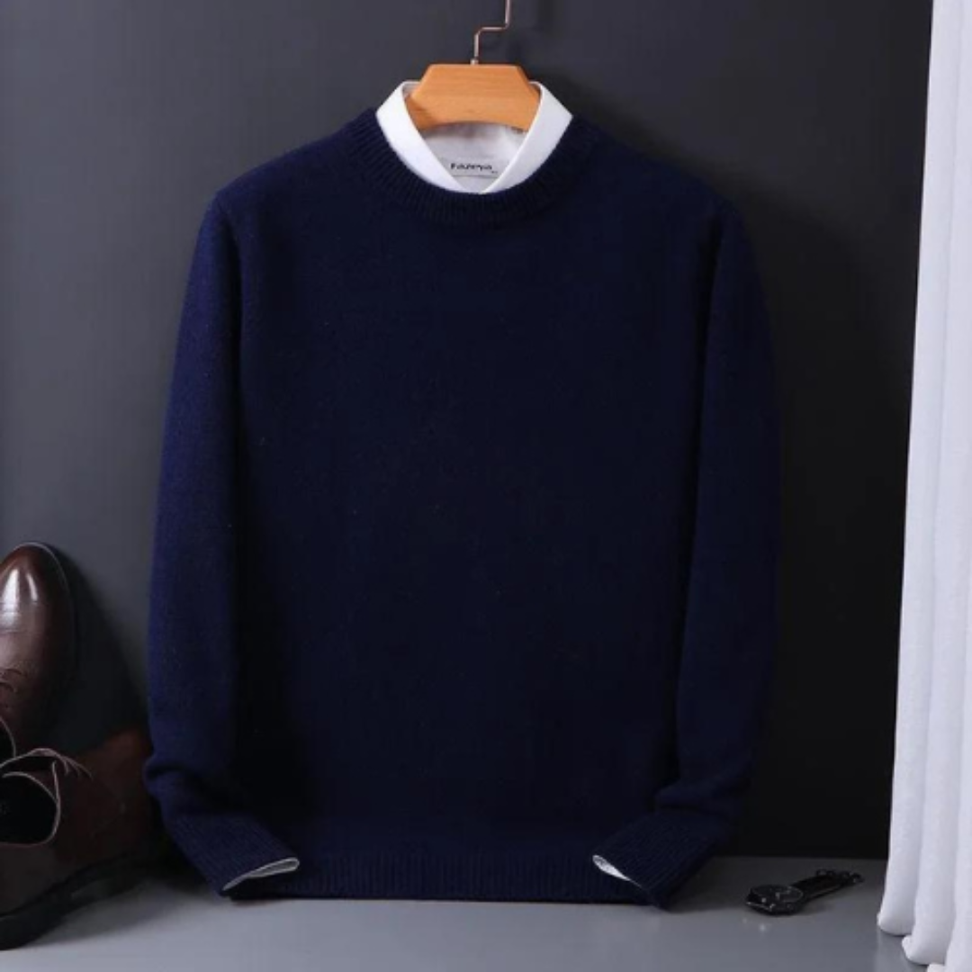 Heren Trui – Knit Ontwerp Met Ronde Hals