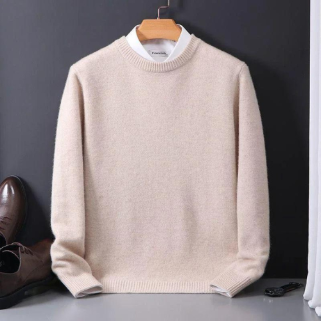 Heren Trui – Knit Ontwerp Met Ronde Hals