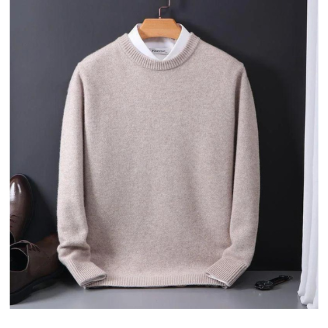 Heren Trui – Knit Ontwerp Met Ronde Hals