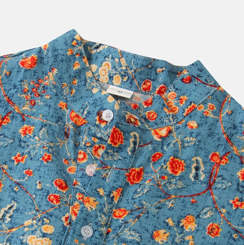 Stijlvol Heren Overhemd met Bloemenprint – Voor een Verfijnde Zomerlook