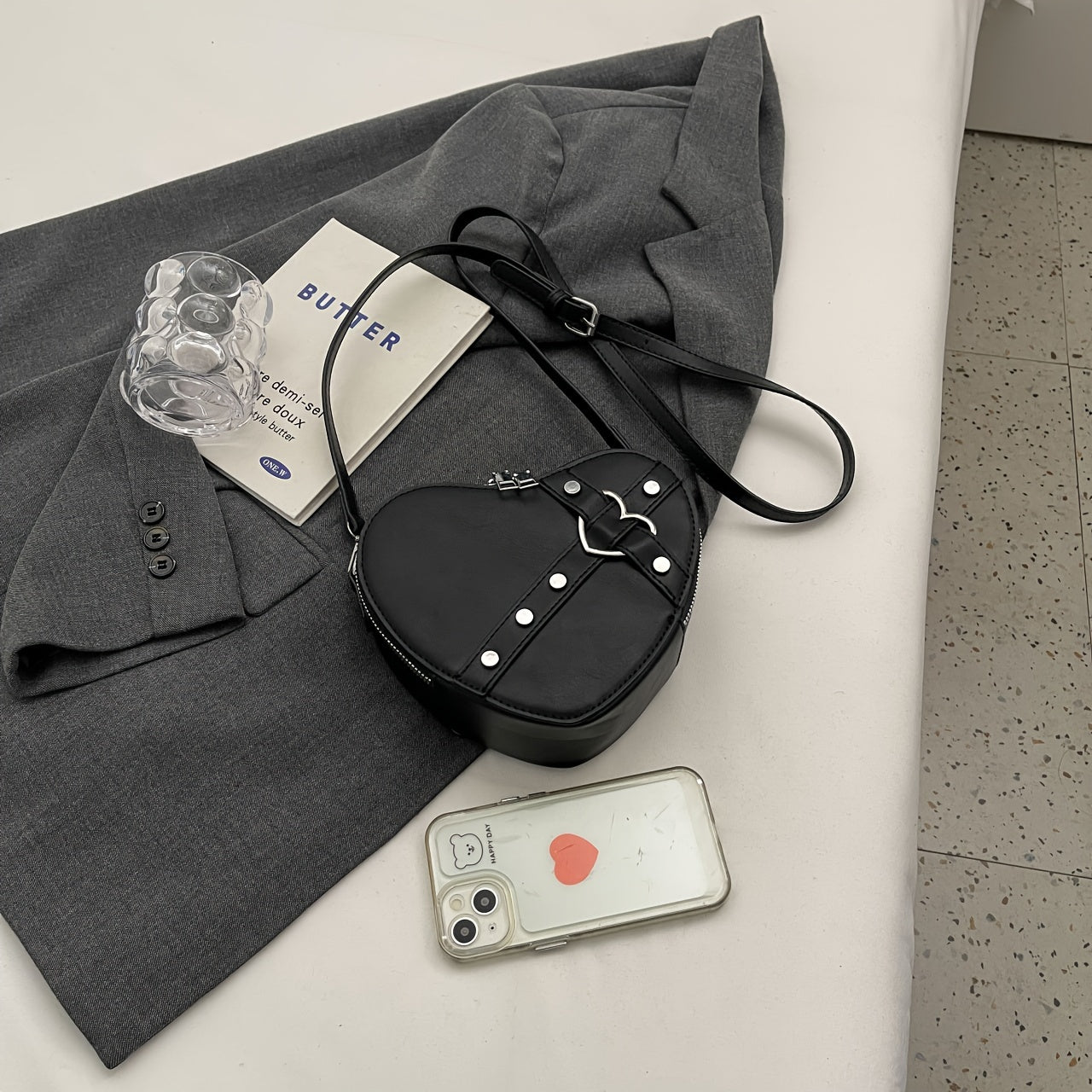 Mode Outlet | Hartvormige Schoudertas – Stijlvol & Trendy