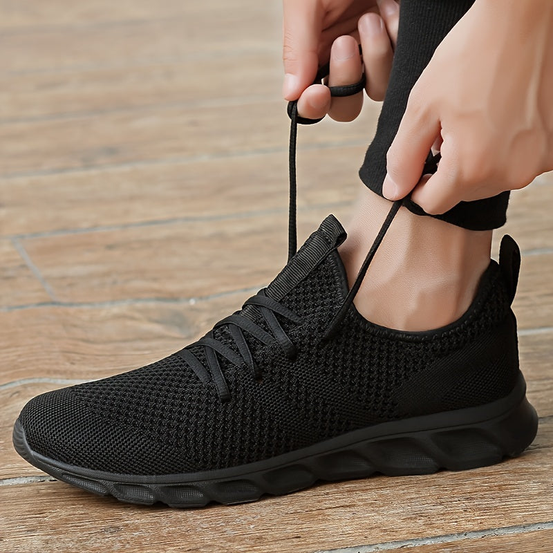 Lichte, ademende heren hardloopschoenen met antislip zool