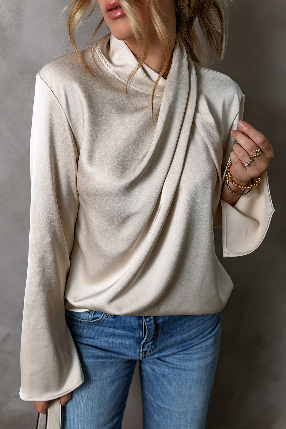 Isabelle | Luxe Satijnen Blouse – Elegant & Verfijnd