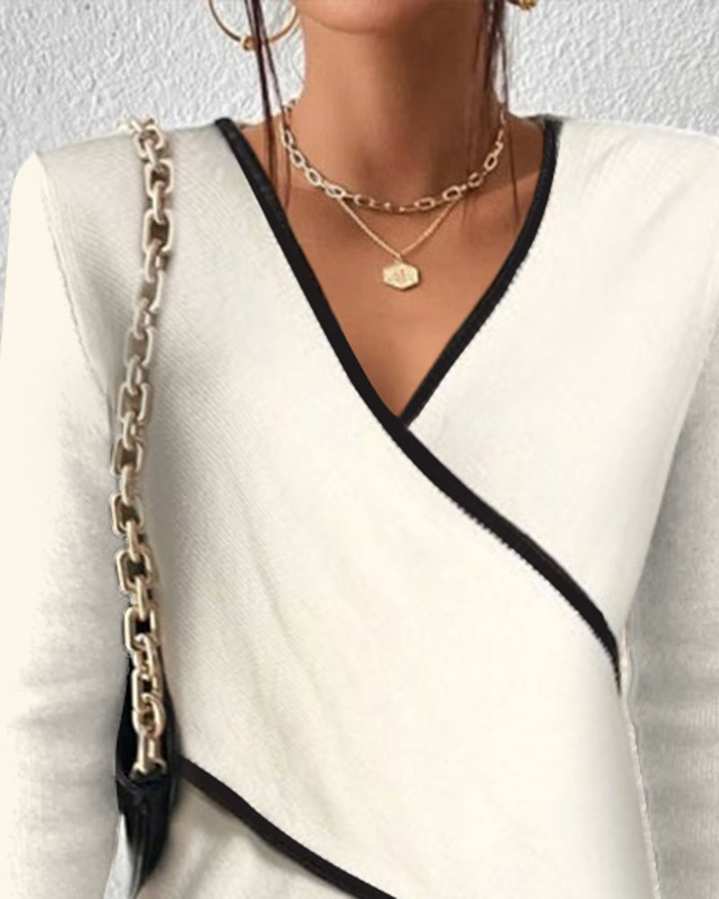 Mode Outlet | Luxe V-hals Trui voor Dames – Stijlvol & Comfortabel