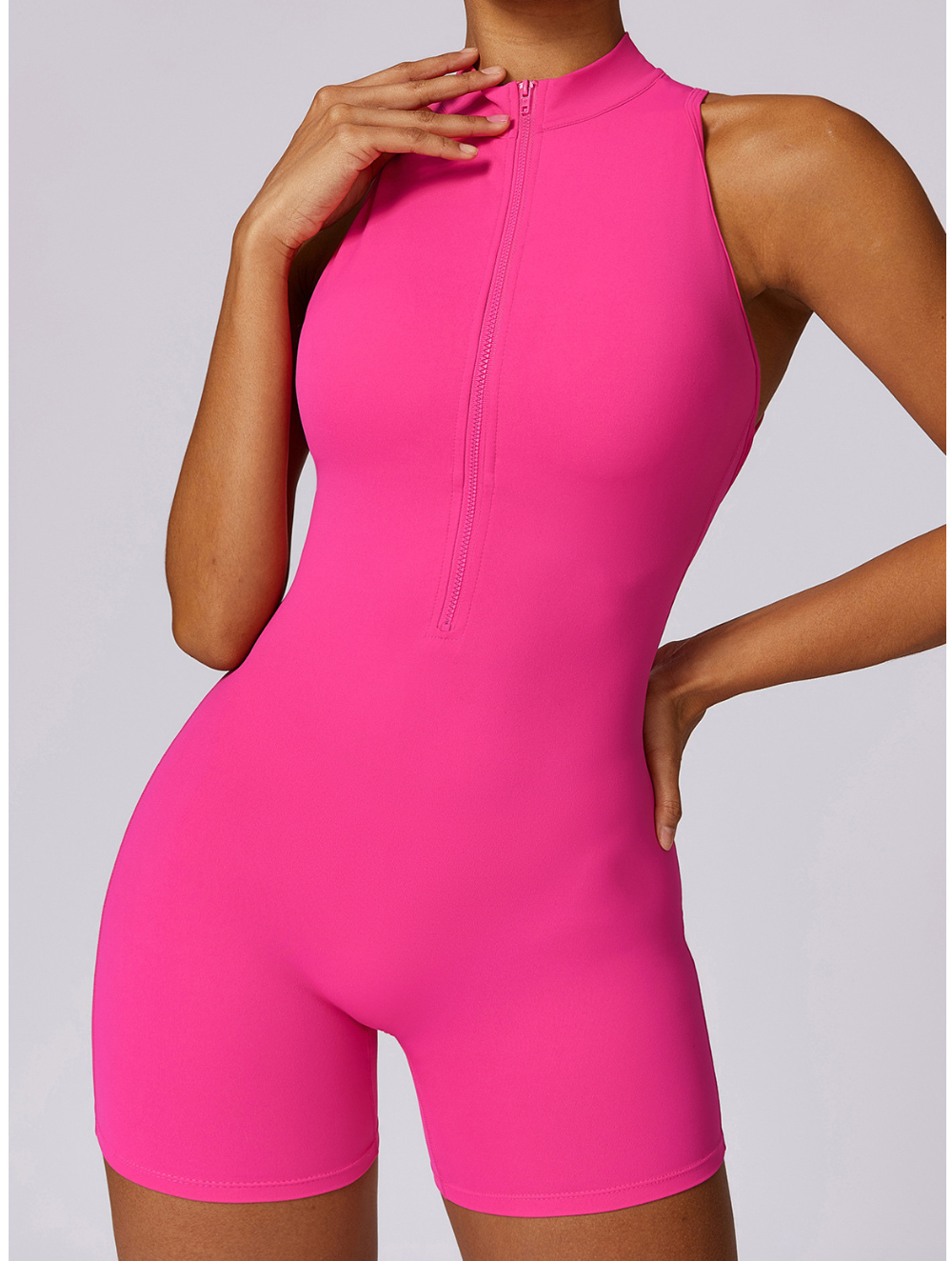 Dames Shaping Jumpsuit met Naadloze Pasvorm en Sportieve Look