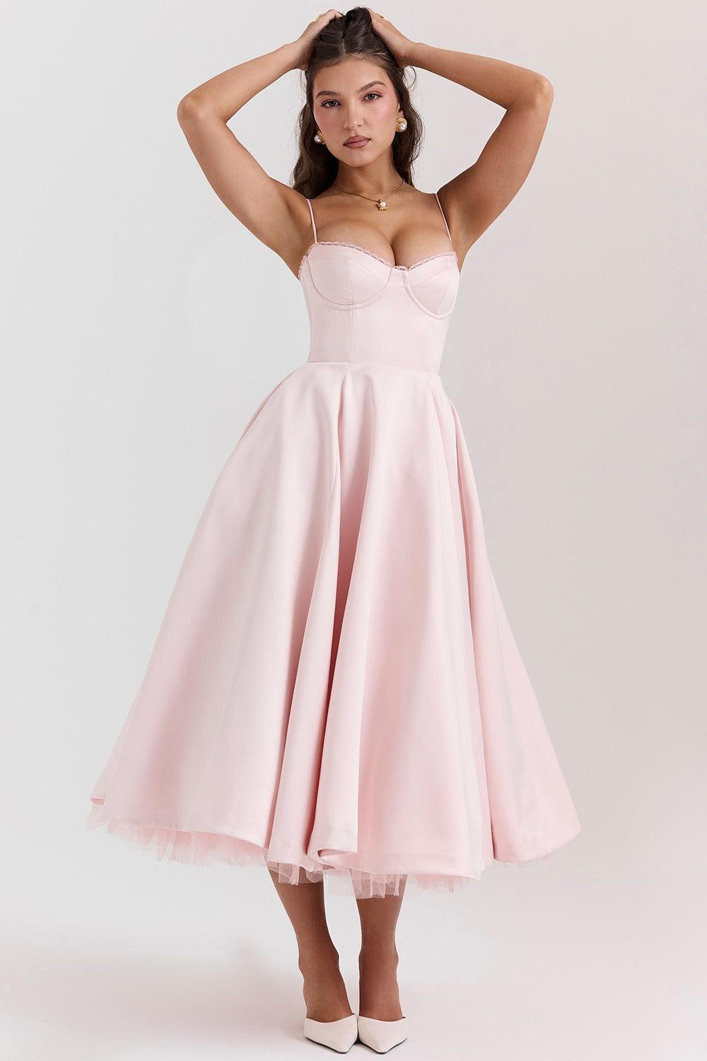Mode Outlet | Elegante Midi Party Jurk – Flatterend & Feestelijk