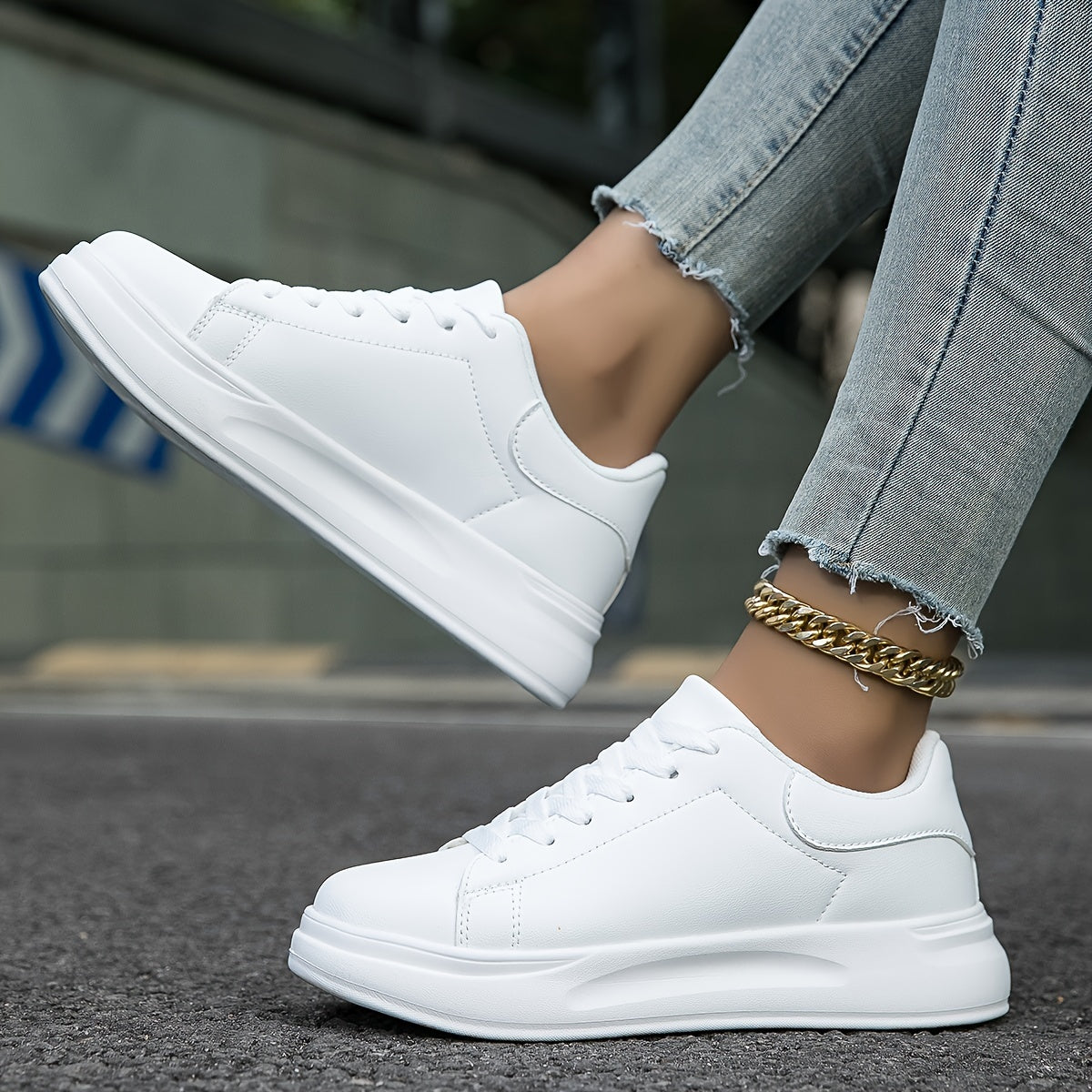 Witte Dames Sneakers – Stijlvol & Comfortabel