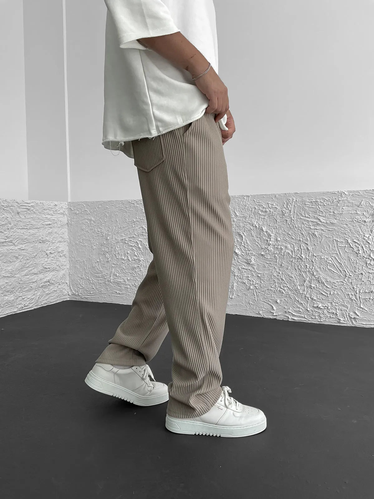 Corduroy broek heren – Relaxed fit met tijdloze ribstructuur