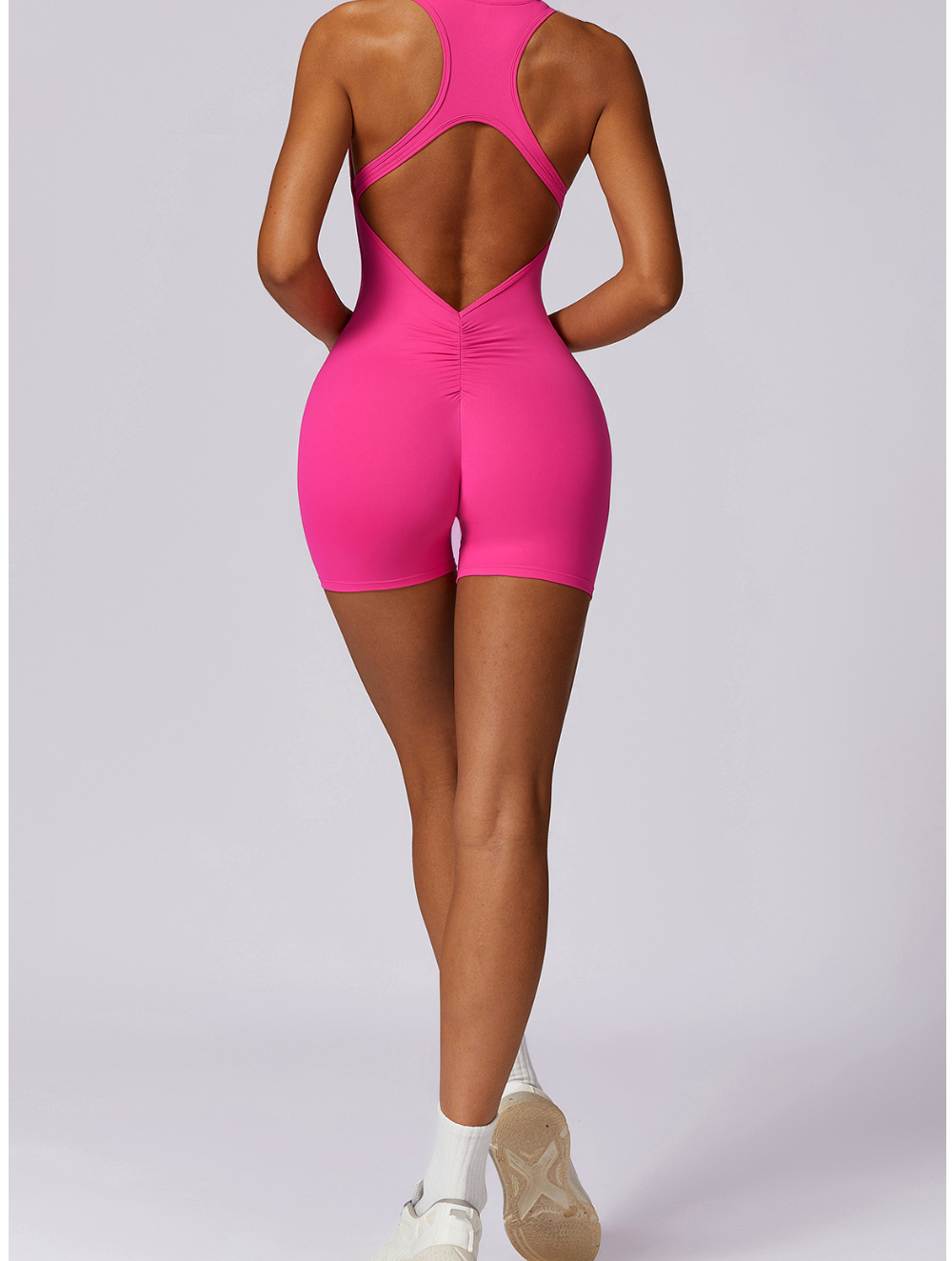 Dames Shaping Jumpsuit met Naadloze Pasvorm en Sportieve Look