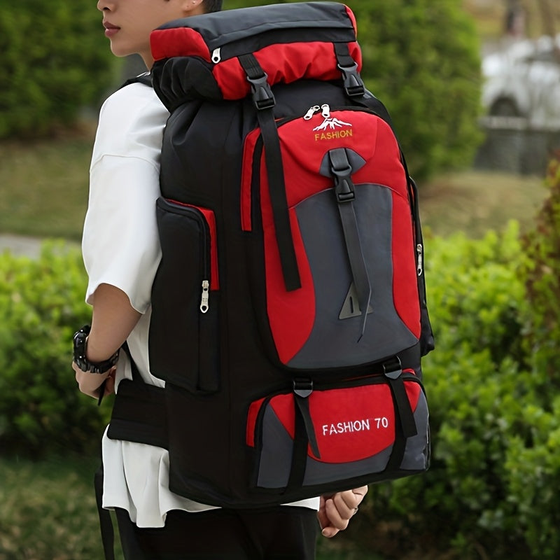 Grote wandelrugzak – 70L outdoor rugzak met verstelbare banden en gespsluiting