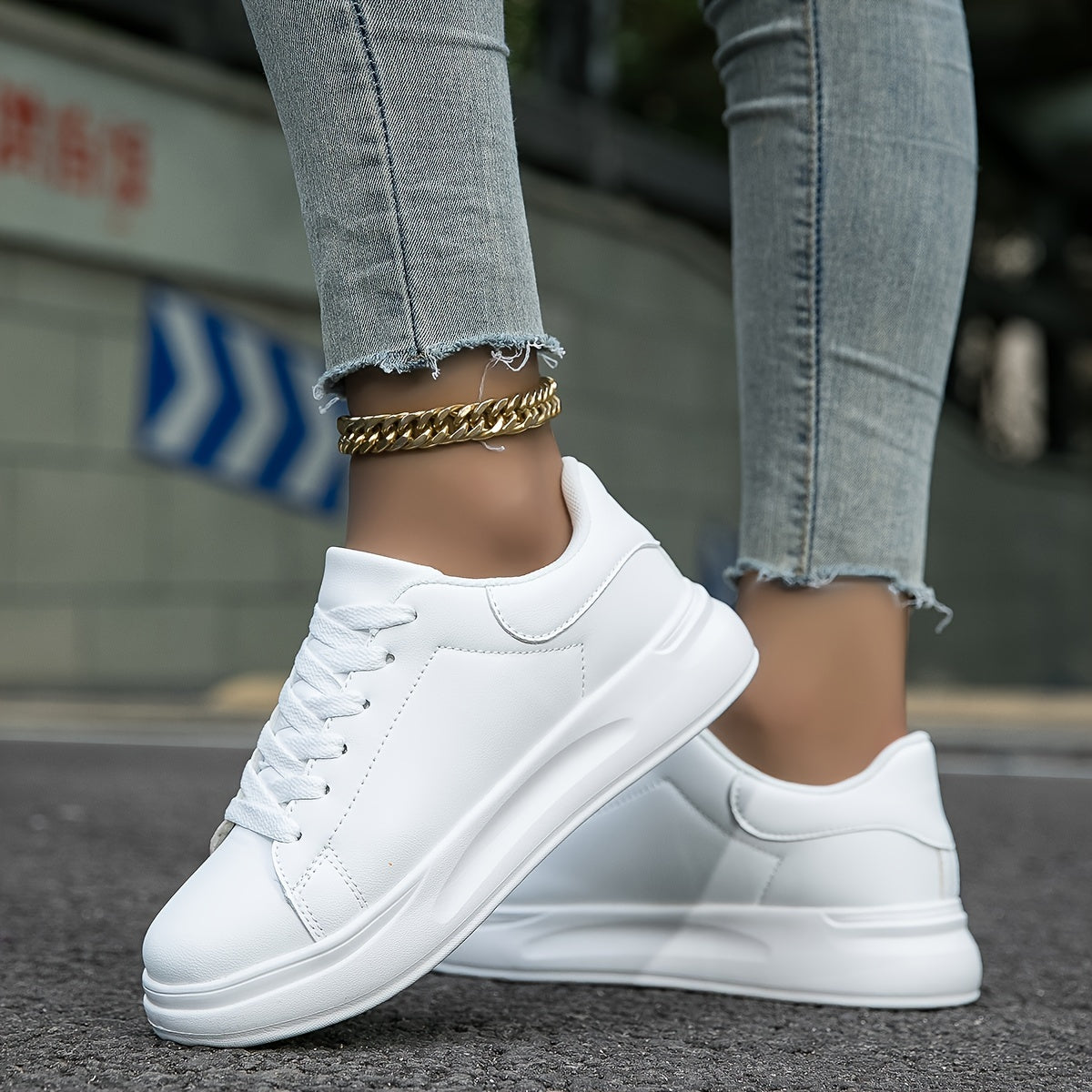 Witte Dames Sneakers – Stijlvol & Comfortabel