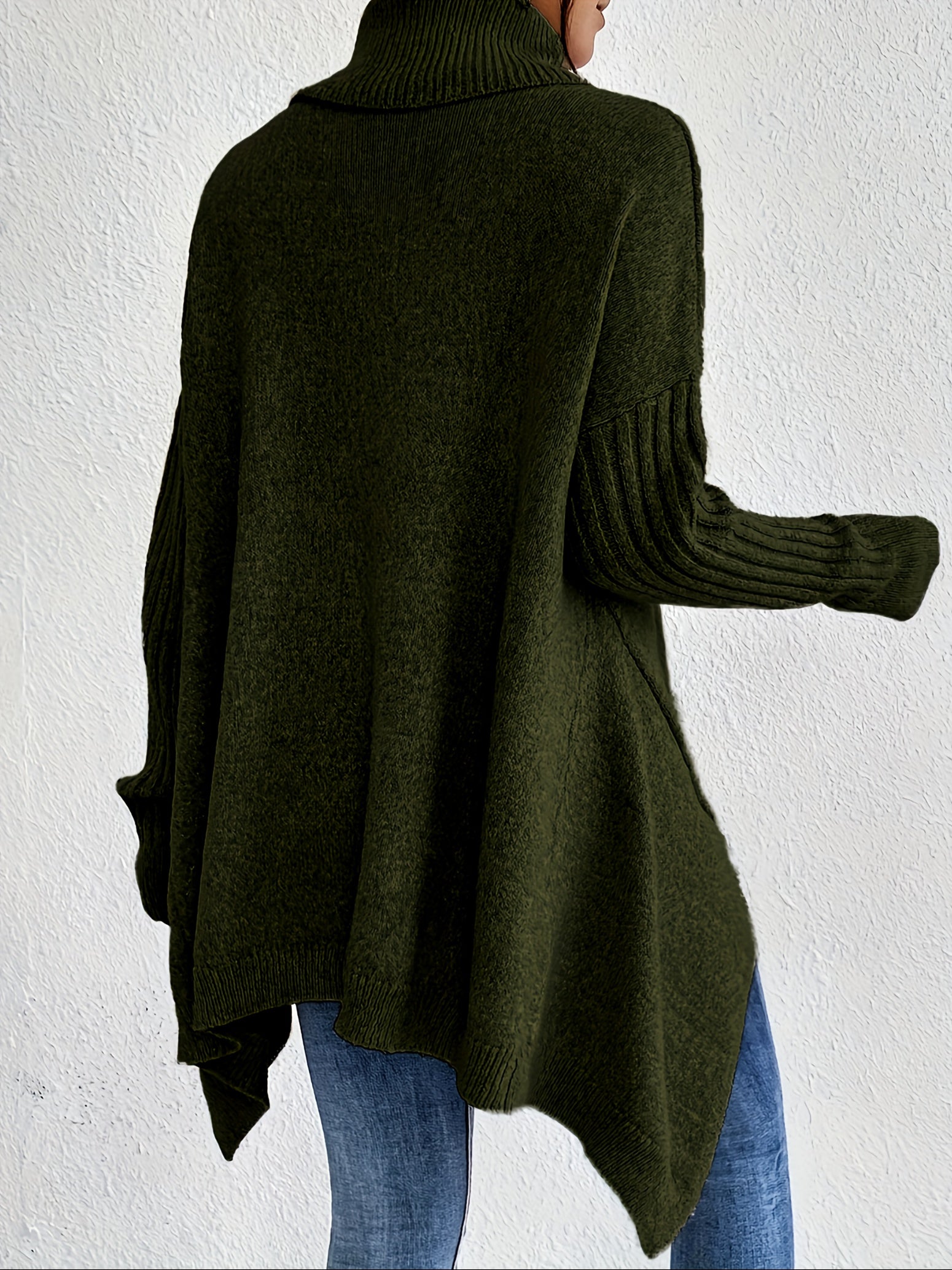Dames coltrui | Oversized model met hoge kraag en moderne pasvorm