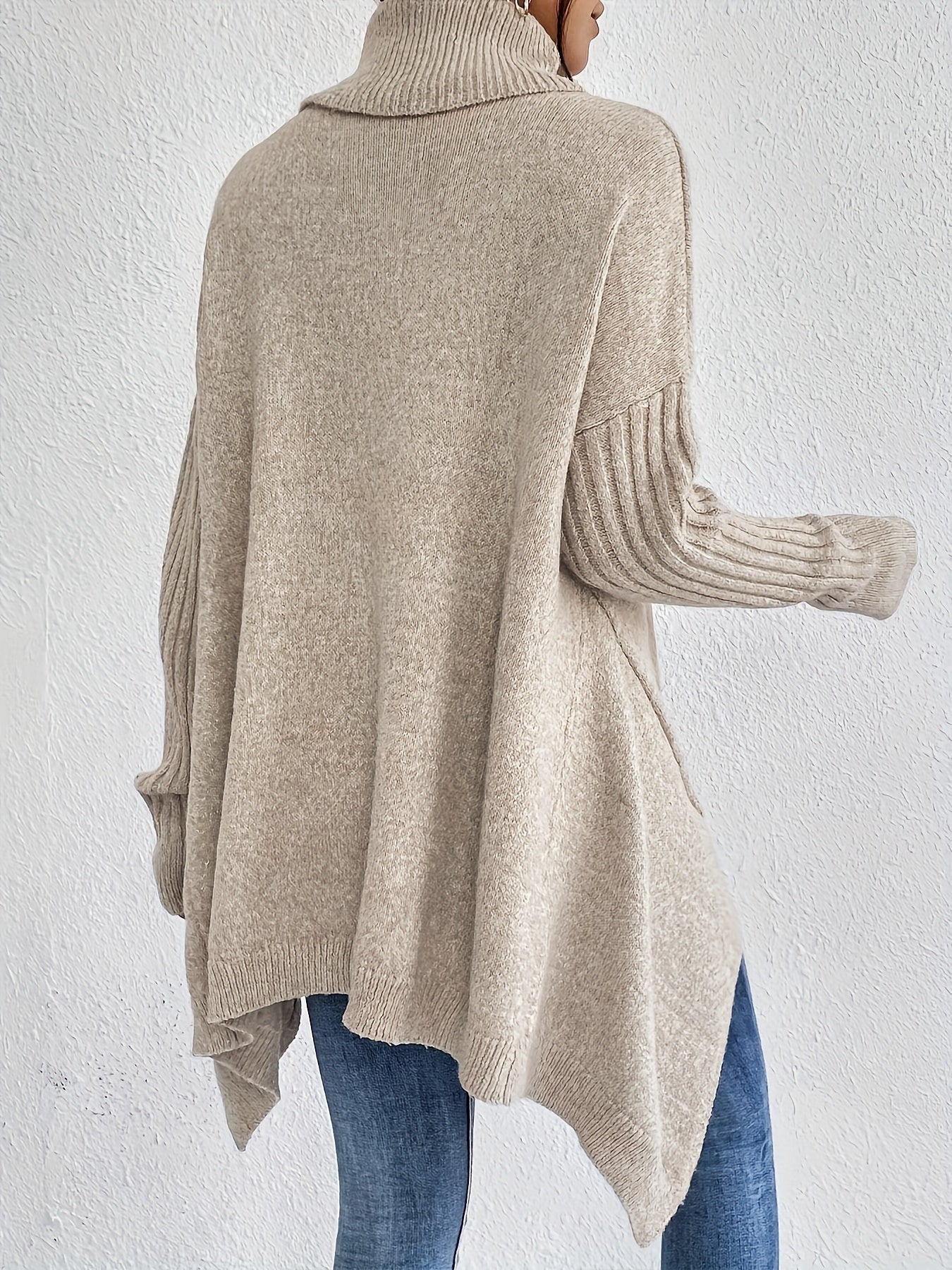 Dames coltrui | Oversized model met hoge kraag en moderne pasvorm