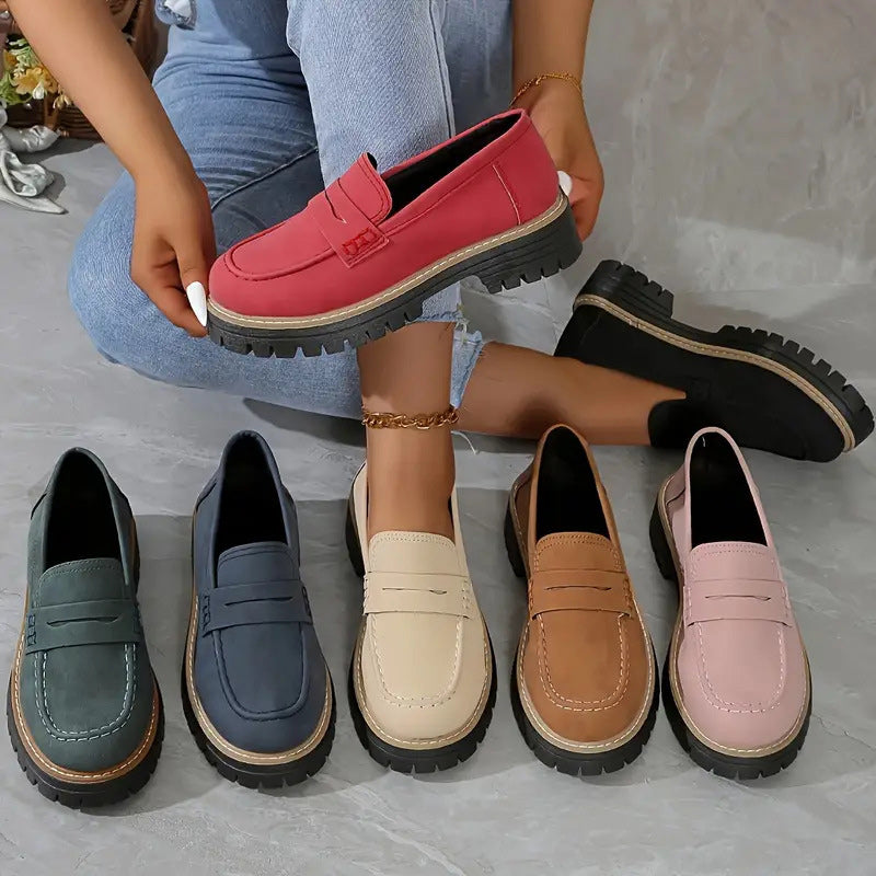 Lilia | Comfortabele Plateau Loafers voor Dames