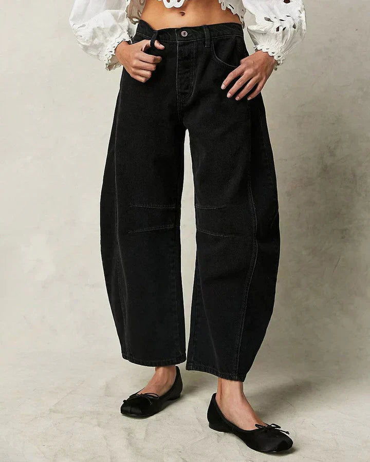 Dames Jeans – Barrel Fit Met Middelhoge Taille