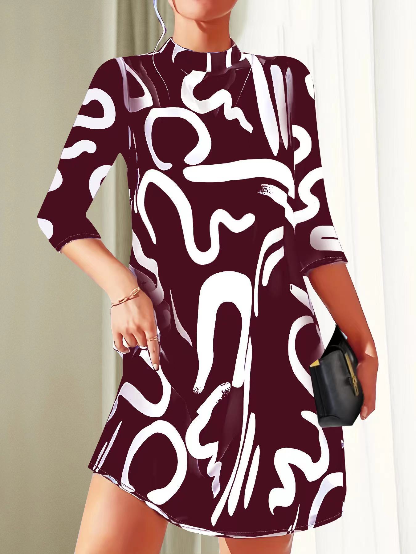 Alanna | Jurk met Print voor Dames – Stijlvol, Comfortabel & Tijdloos