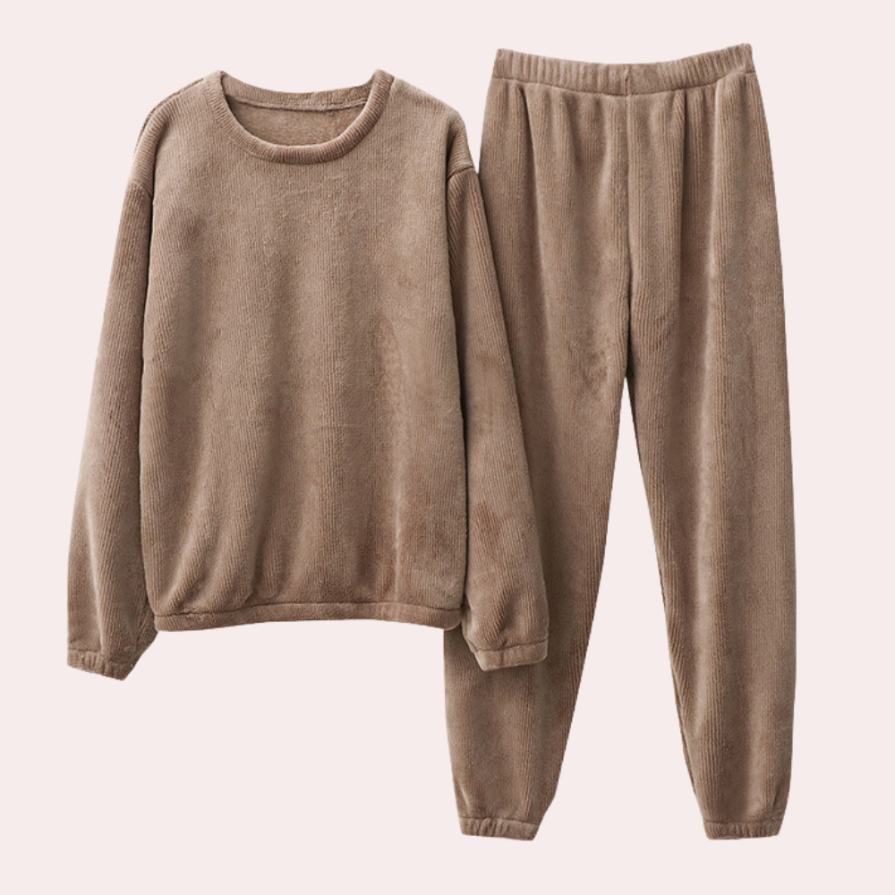 Elena | Klassieke Katoenen Pyjama Set – Comfortabel & Stijlvol