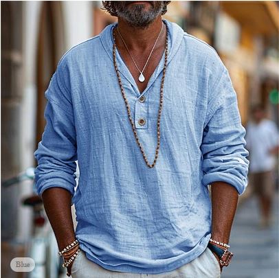 Julian | Popover Zomerhemd voor Heren – Licht, Casual & Verzorgd
