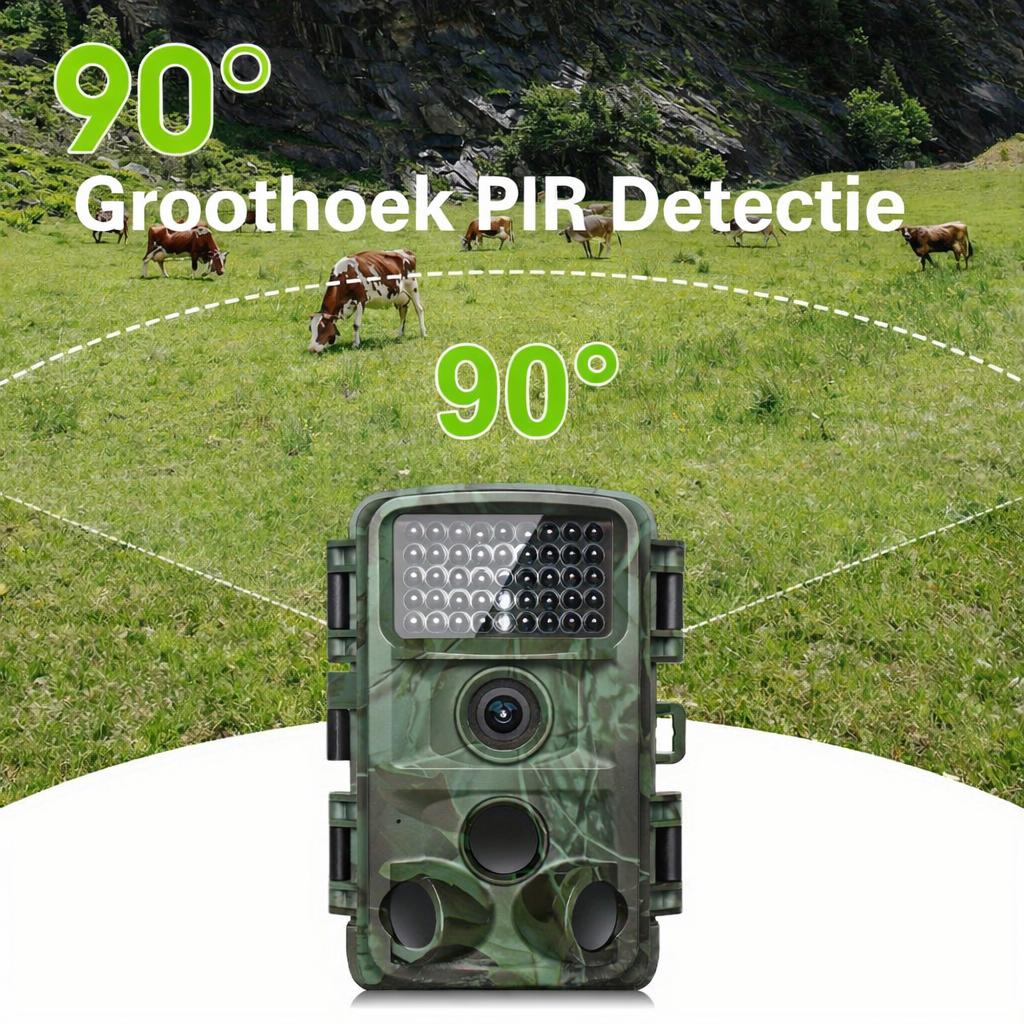 4K 32MP Wildcamera – Bewegingsdetectie & Low-Glow Nachtzicht