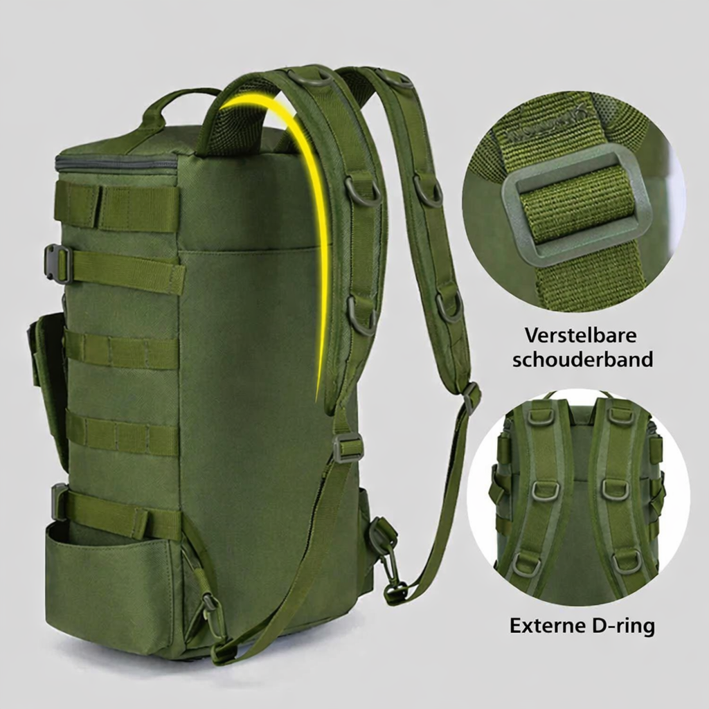 Visrugzak – Duurzame Waterafstotende Rugzak met Hengelhouders