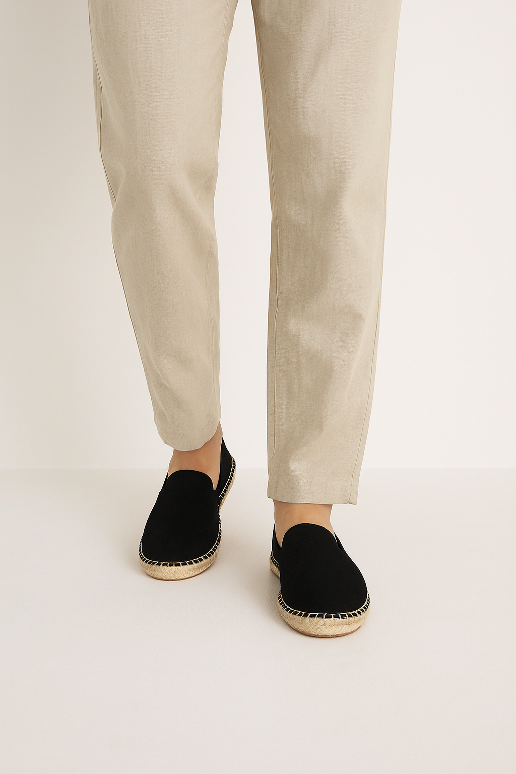 Stijlvolle heren loafers in suède-look