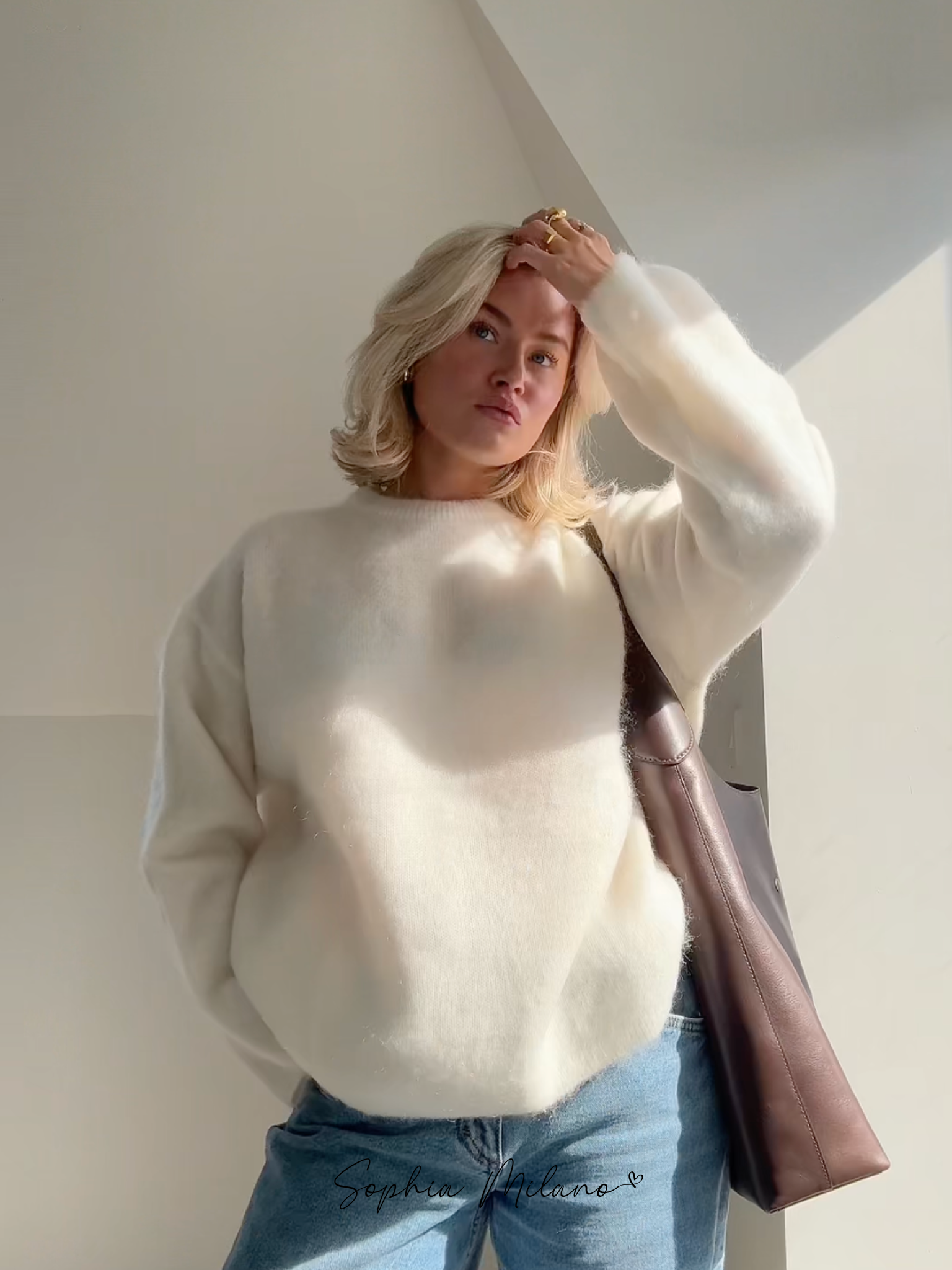 Elodie - Luxe Oversized Trui voor Tijdloze Stijl