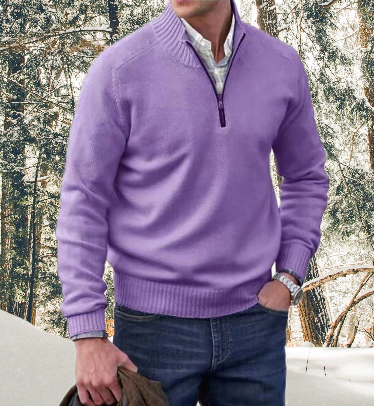 MARCUS | Stijlvolle Half Zip Pullover voor Heren – Luxe & Comfortabel