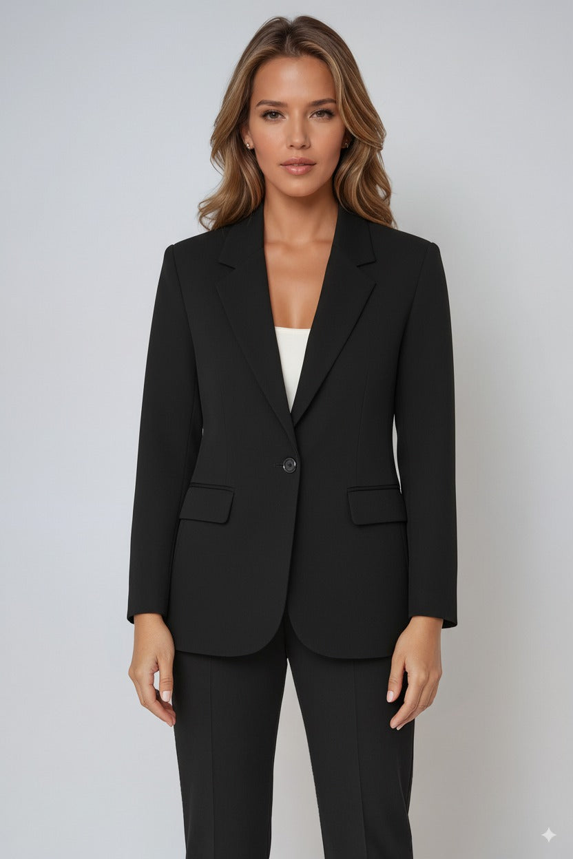 Dames Blazer | Getailleerd Model met Knoopsluiting en Zakken