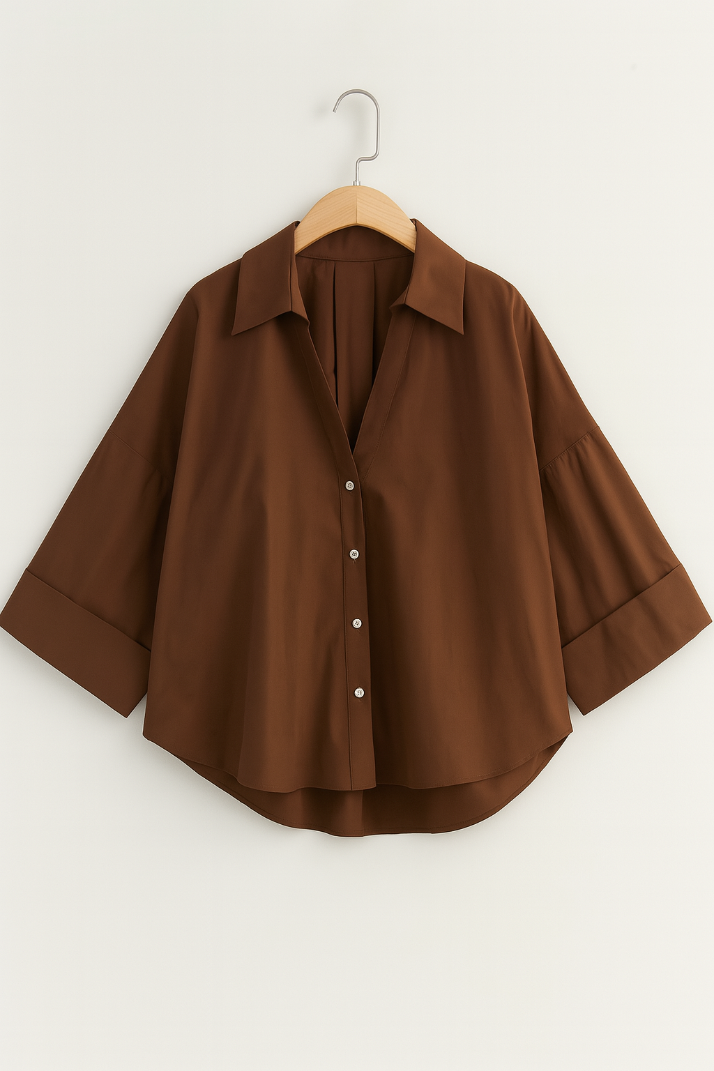 Oversized Blouse met Knopen