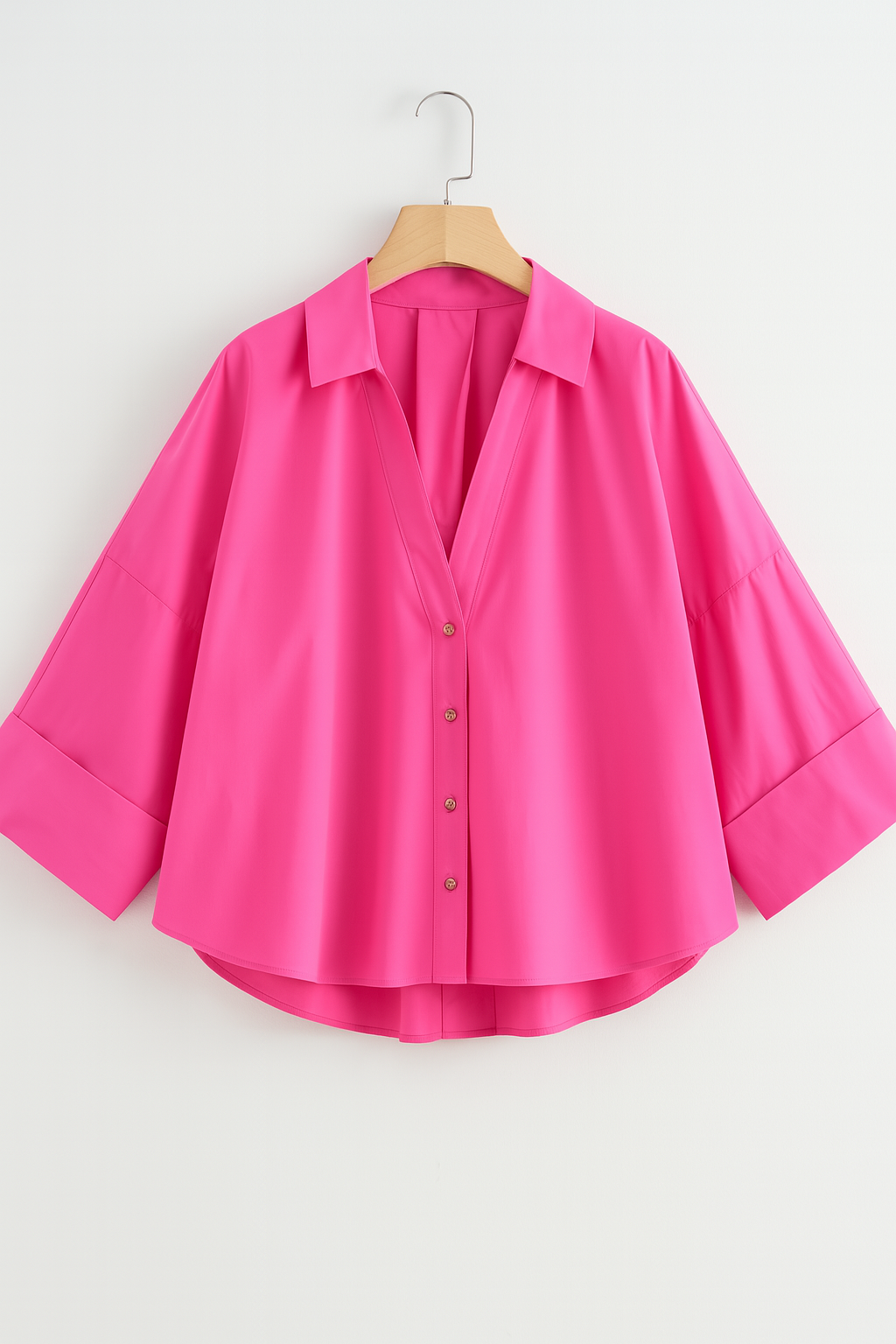 Oversized Blouse met Knopen