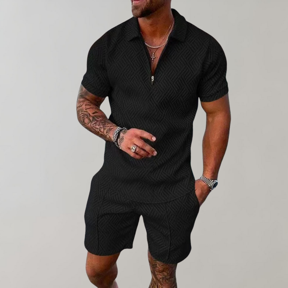 De Mode Outlet | Heren Zomerset met Polo & Korte Broek