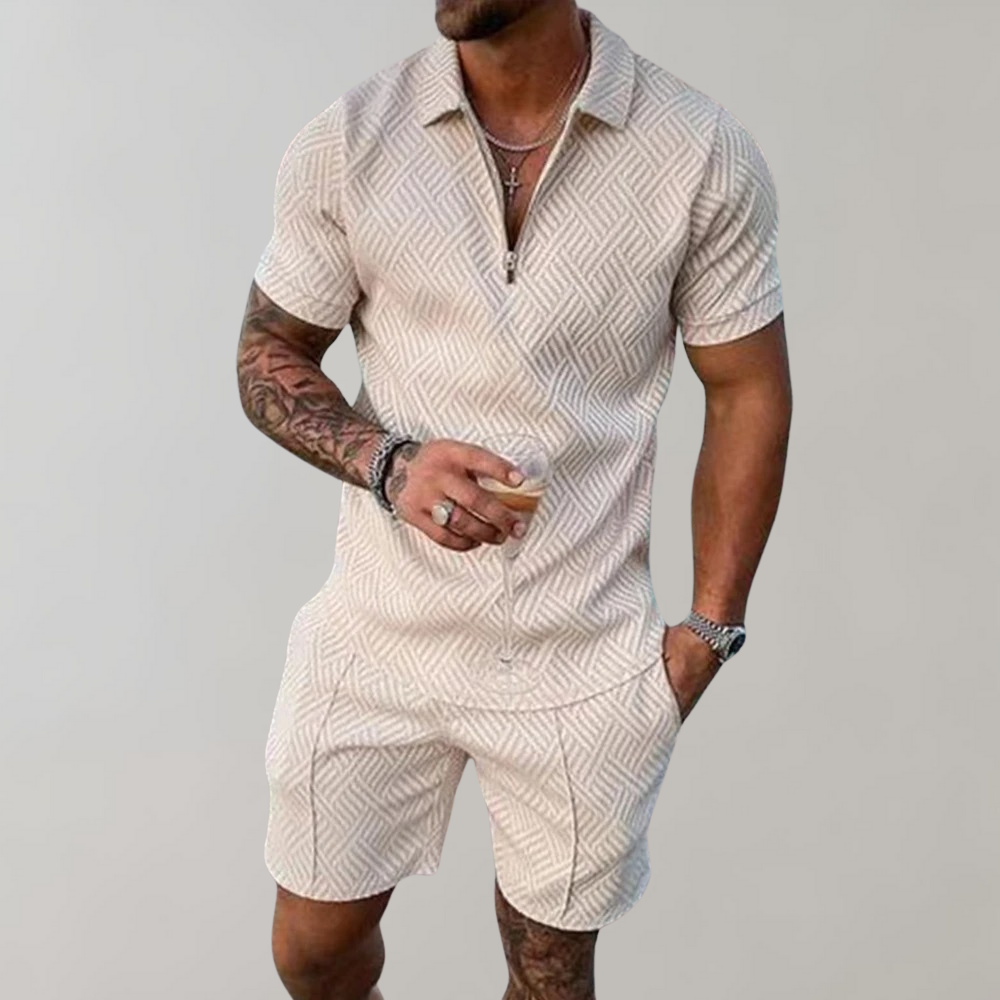 De Mode Outlet | Heren Zomerset met Polo & Korte Broek