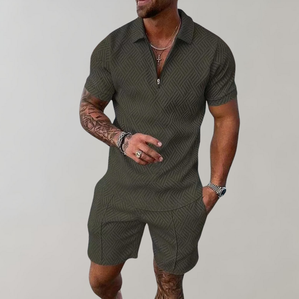 De Mode Outlet | Heren Zomerset met Polo & Korte Broek