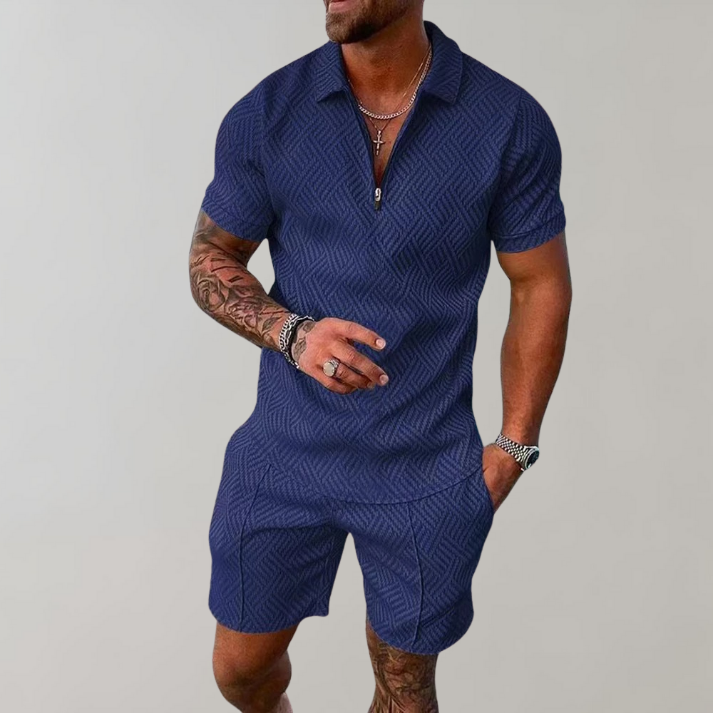 De Mode Outlet | Heren Zomerset met Polo & Korte Broek