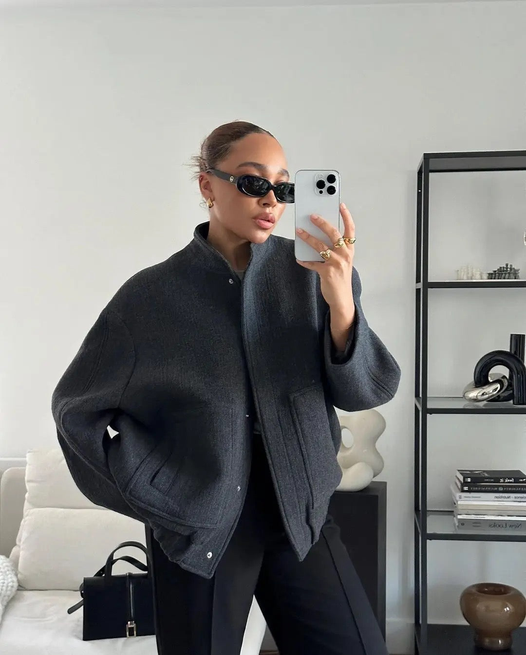 CAMILLE | Warme Tweed Jacket voor Dames – Stijlvol & Tijdloos