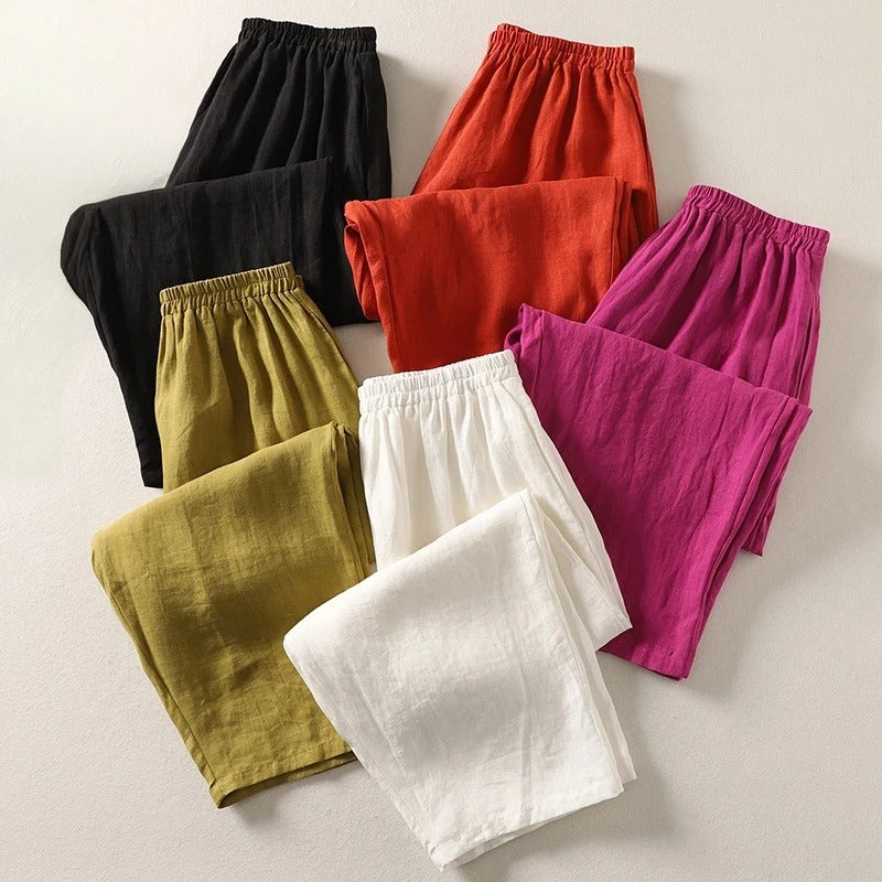 Luchtige Linnen Dames Zomerbroek